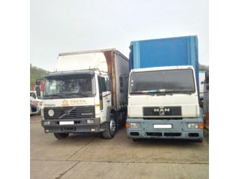 Camion bâche MAN 18.264 left hand drive 18 Ton detachable body