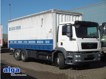Camion bâche MAN 26.340 TGM 6x2, lang 7300mm, Klima, 16800 kg NL.