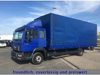 Camion bâche MAN LE 8.220 * KLIMA * STANDHEIZUNG * 1XLIEGE *