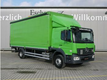 Camion bâche Mercedes-Benz 1624 L, 4x2, LBW, Schiebeplane, Edscha