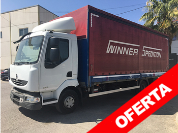 Camion bâche RENAULT MIDLUM 220 . 12 EXTRA LIGHT