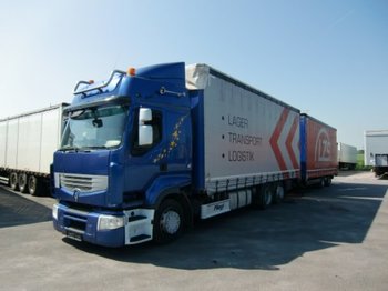 Camion bâche Renault Premium 450 DXI Route Jumbo Komplettzug