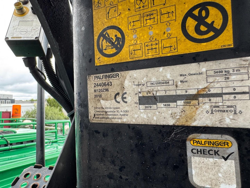 Camion benne DAF CF530 8x2 Palfinger Epsilon, Alu Kipper