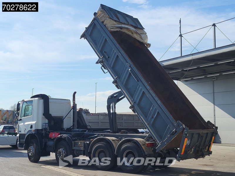 Camion benne DAF CF85.410 8X4 13m3 Meiller 2-side tipper Big-Axle steel suspension Automatic Euro 4