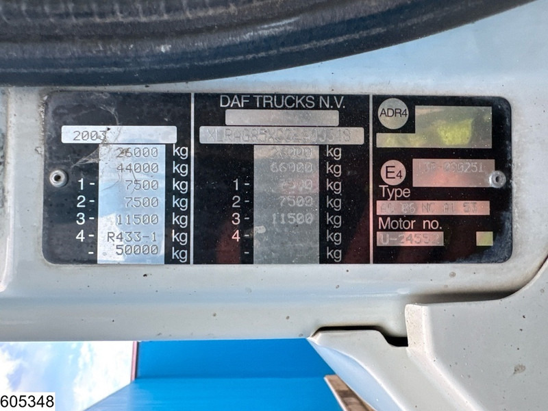 Camion benne DAF CF 380 6x2, Manual, Tipper, Spreader