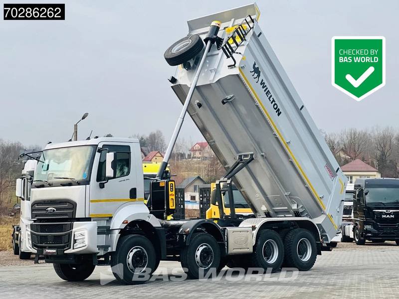 Camion benne Ford F-Line 4145 8X4 NEW! 18m3 Wielton Tipper Steelsuspension Automatic Navi Euro 6