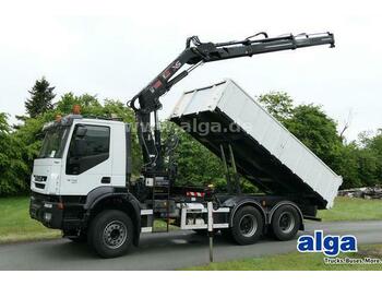 Camion benne Iveco AD380T41 6x4, Kran Hiab 144E-2, Greifersteuerung