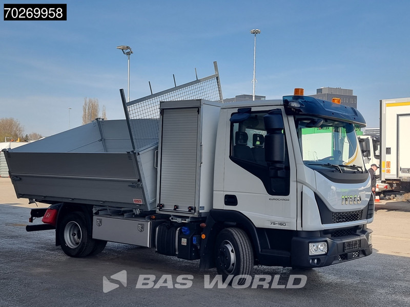 Camion benne Iveco Eurocargo 75E160 4X2 NEW 7.5tonner 3 sided tipper ACC Automatic Euro 6