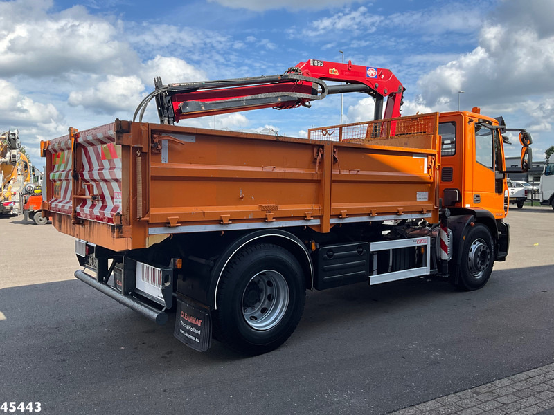 Camion benne Iveco ML190EL25 HMF 10 Tonmeter laadkraan Just 73.307 km!