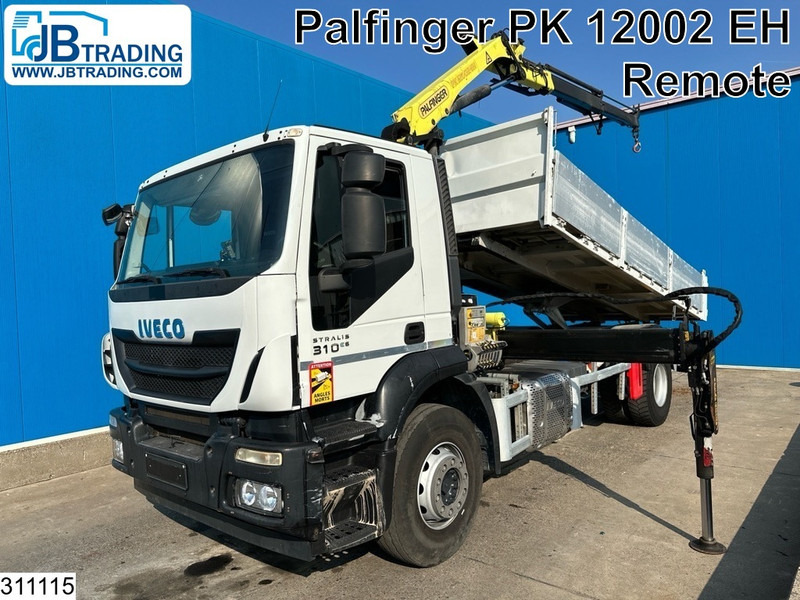 Camion benne Iveco Stralis 310 EURO 6, Palfinger, Remote, Steel