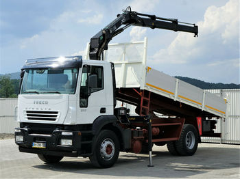Camion benne Iveco Stralis 310 Kipper 5,40m + KRAN *Topzustand