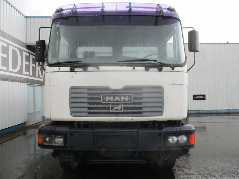Camion benne MAN 35-364 , Manual , 8x4 , 3 way tipper , Spring suspension