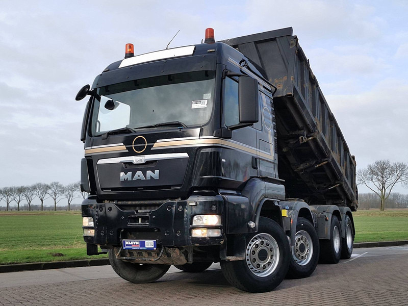 Camion benne MAN 35.480 TGS 8X4 BL MEILLER STEEL