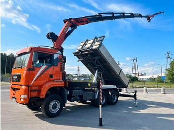 Camion benne MAN TGA 33.480 6x6 PALFINGER PK 29002 FLY JIB WINCH