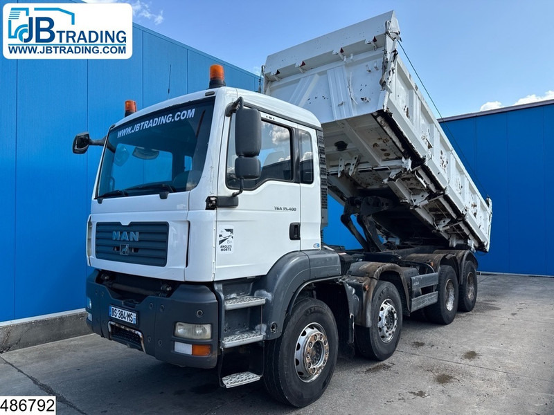Camion benne MAN TGA 35 400 8x4, Manual, Steel suspension
