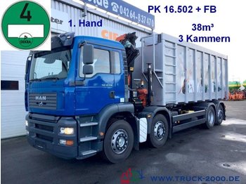 Camion benne MAN TGA 35.430 Wertstoff Glas Metall Recycling