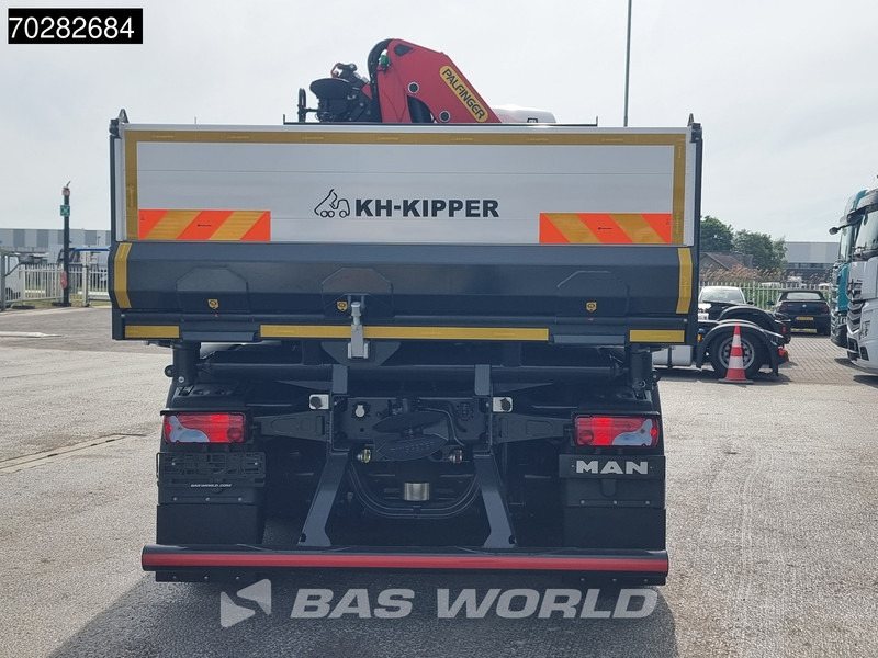 Camion benne MAN TGS 28.520 6X4 Palfinger PK24001 SLD 5 Kran 2-way tipper Retarder Big-Axle Liftachse Euro 6