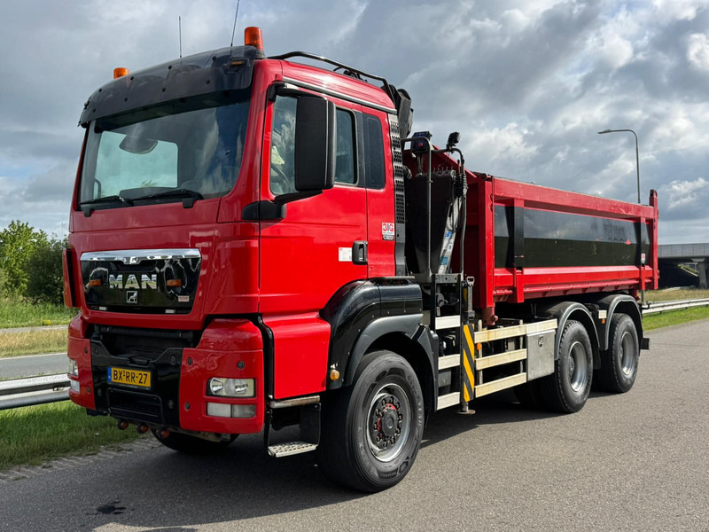 Camion benne MAN TGS 32.400 6x6 Kipper with Crane