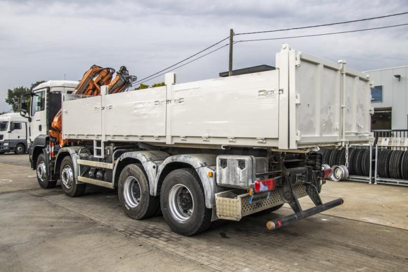 Camion benne MAN TGS 35.400+TEREX 16T/2