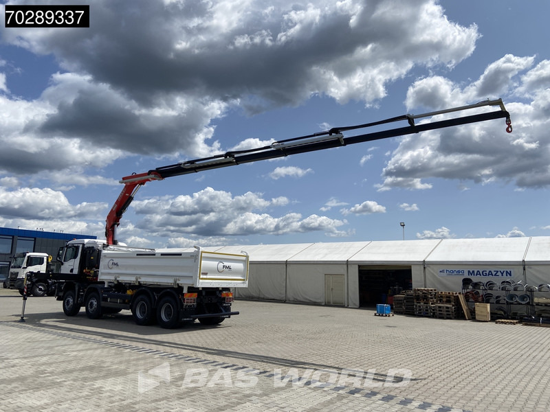 Camion benne MAN TGS 35.440 8X4 NEW! Fassi F275.026 Kran Crane 13m3 3-Sided Tipper Big-Axle Euro 6
