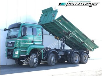 Camion benne  MAN TGS 35.480 FAK 8x6 Meiller Dreiseitenkipper Bordmatik Euro6, Klima, L-Fhs