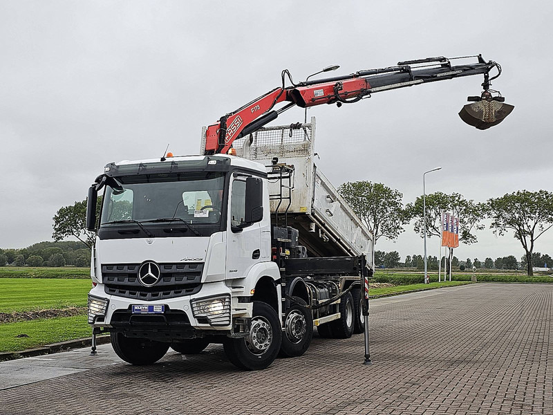 Camion benne Mercedes-Benz AROCS 3243 FASSI F175A023