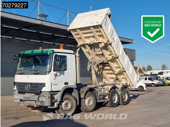 Camion benne Mercedes-Benz Actros 4141 8X4 12m3 Meiller 2-way tipper steelsuspension Euro 4
