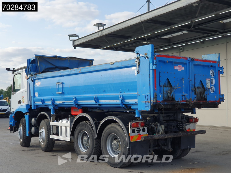 Camion benne Mercedes-Benz Arocs 3243 8X4 14m3 2-side tipper Big-Axle Steelsuspension Navi Euro 6