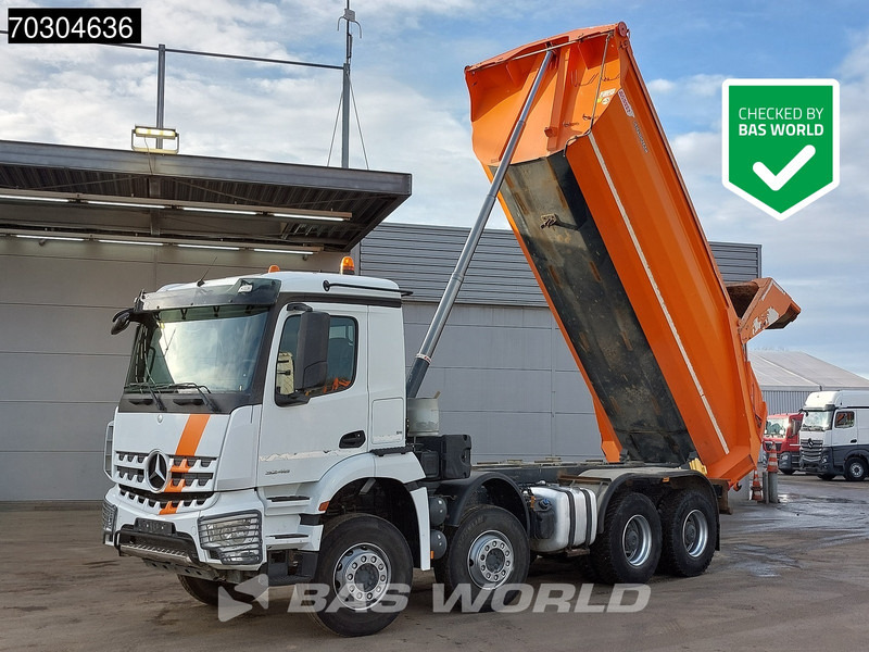 Camion benne Mercedes-Benz Arocs 3246 8X4 15m3 tipper Steelsuspension Big-Axle Automatic Euro 6
