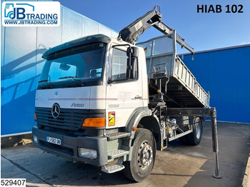 Camion benne Mercedes-Benz Atego 1828 Manual, Steel Suspension, HIAB