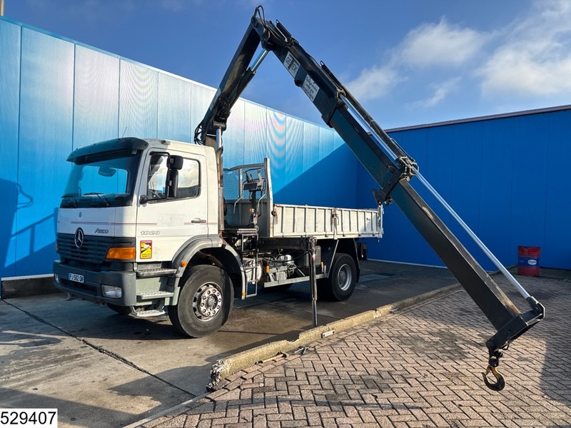 Camion benne Mercedes-Benz Atego 1828 Manual, Steel Suspension, HIAB