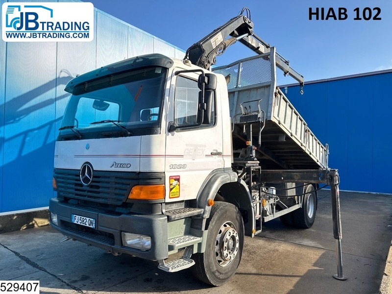 Camion benne Mercedes-Benz Atego 1828 Manual, Steel Suspension, HIAB