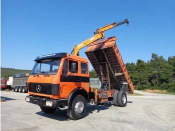 Camion benne Mercedes Benz MERCEDES BENZ 1935 (4X2) KIPPER & CRANE