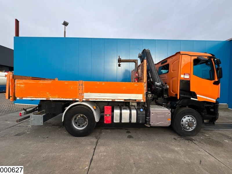 Camion benne Renault C 380 Optitrack 4x4, EURO 6, Hiab, Remote, Steel suspension