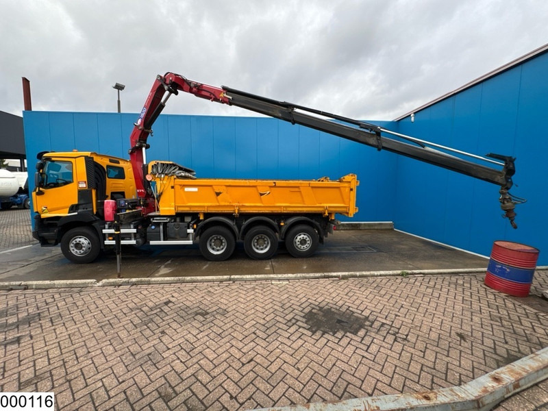 Camion benne Renault C 430 8x4, EURO 6, HMF, Garnier