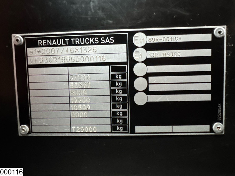 Camion benne Renault C 430 8x4, EURO 6, HMF, Garnier
