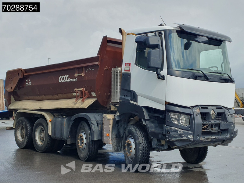 Camion benne Renault K 440 8X4 18m3 Retarder Big-Axle Steelsuspension Automatic Euro 6