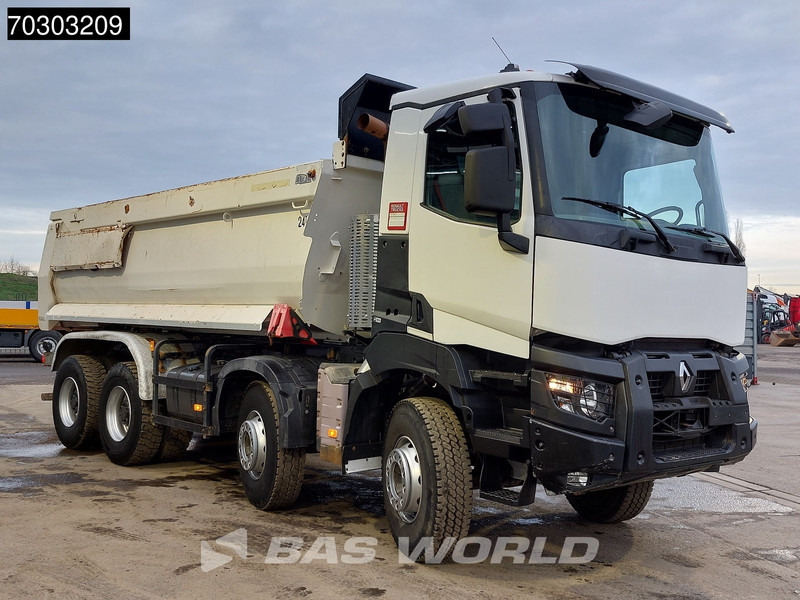 Camion benne Renault K 460 8X4 17m3 Meiller tipper Steel suspension Big-Axle Automatic Euro 6