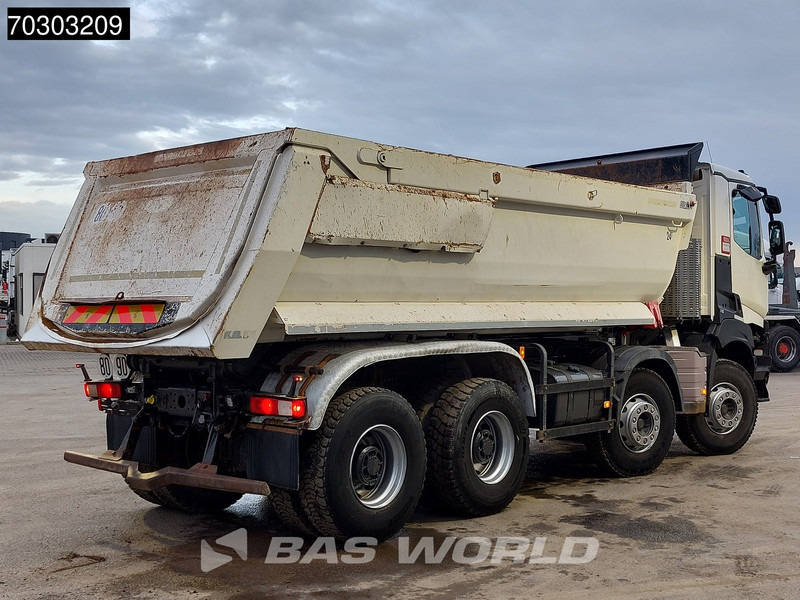 Camion benne Renault K 460 8X4 17m3 Meiller tipper Steel suspension Big-Axle Automatic Euro 6