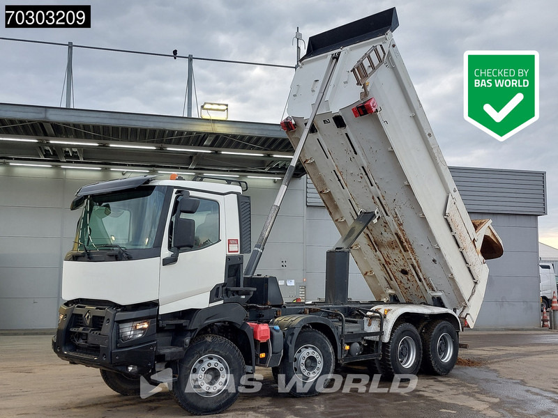 Camion benne Renault K 460 8X4 17m3 Meiller tipper Steel suspension Big-Axle Automatic Euro 6