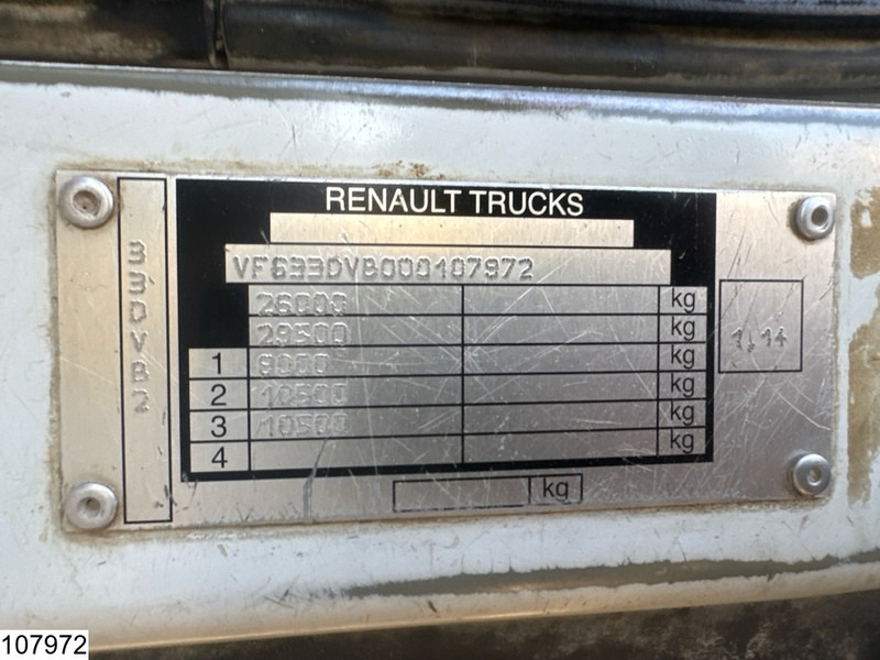 Camion benne Renault Kerax 370 6x4, Manual transmission, Steel suspension