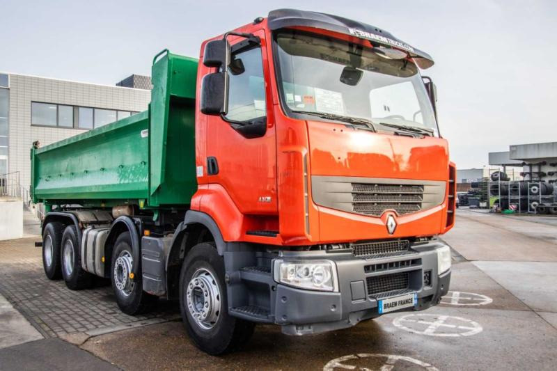 Camion benne Renault LANDER-KERAX 430 DXI+BIBENNE