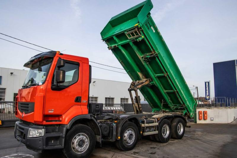 Camion benne Renault LANDER-KERAX 430 DXI+BIBENNE