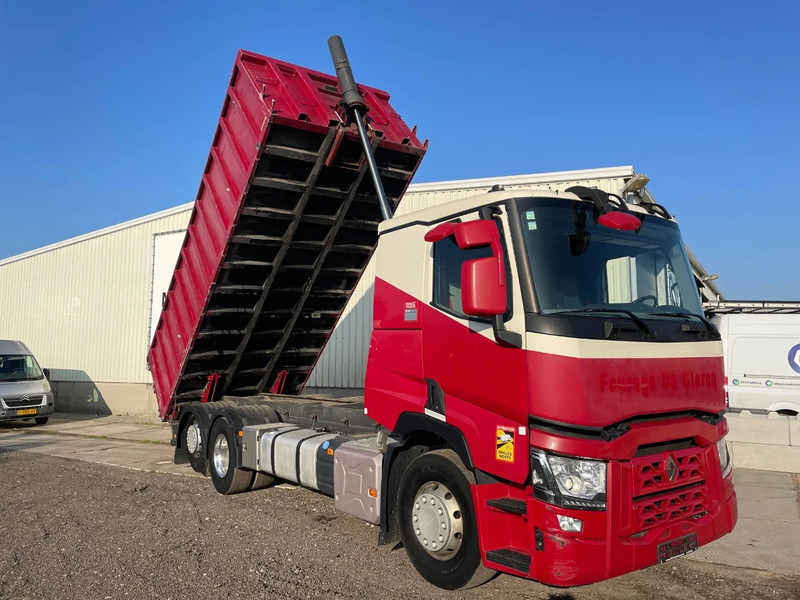 Camion benne Renault T / 6x2 VOLLEDIG LUCHTGEVEERD / ALU VELGEN / HANDGESCHAKELD / LOW KM / ALU KIPPER 22.5 M3