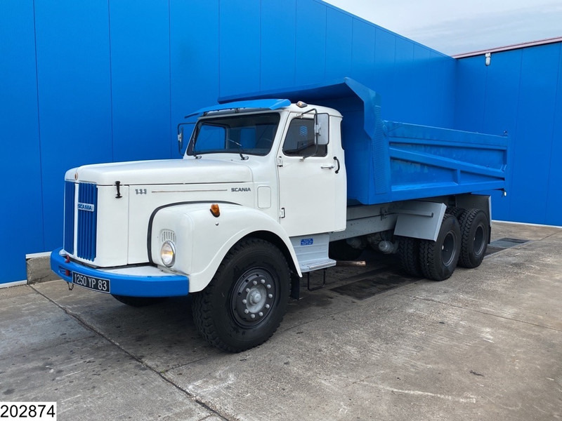Camion benne Scania 111 6x4, Torpedo, Manual, Steel Suspension