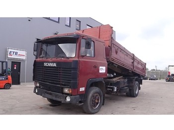 Camion benne Scania 111 (FULL STEEL SUSPENSION / SUSPENSION LAMES)