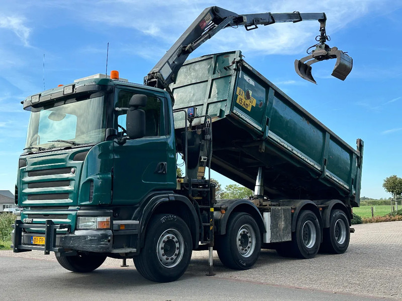 Camion benne Scania G360 8x4!!Z-Kraan/KIPPER!!