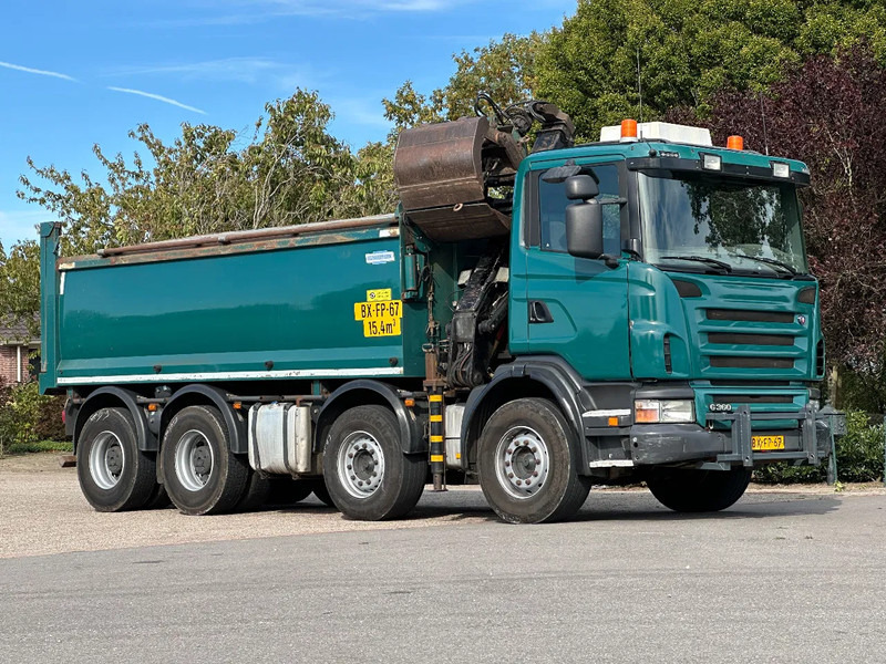 Camion benne Scania G360 8x4!!Z-Kraan/KIPPER!!