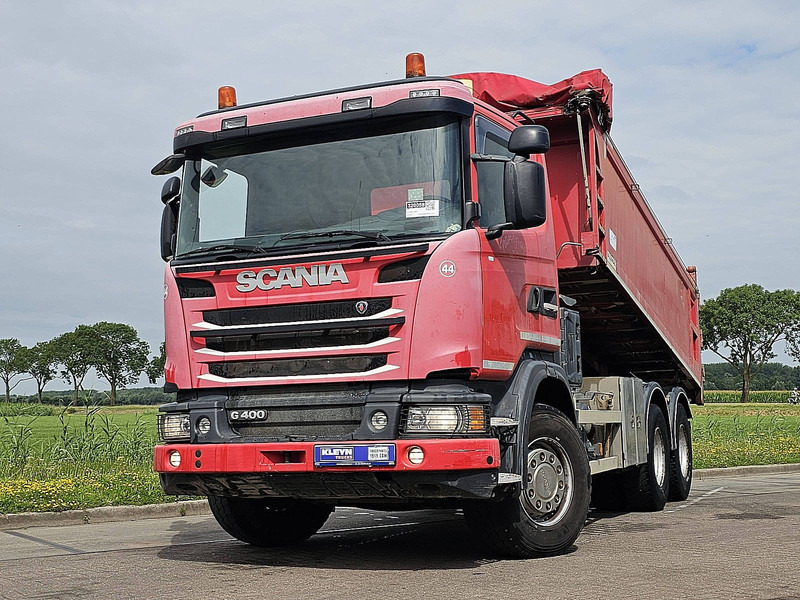 Camion benne Scania G400 6X4 STEEL 13M3 ALU