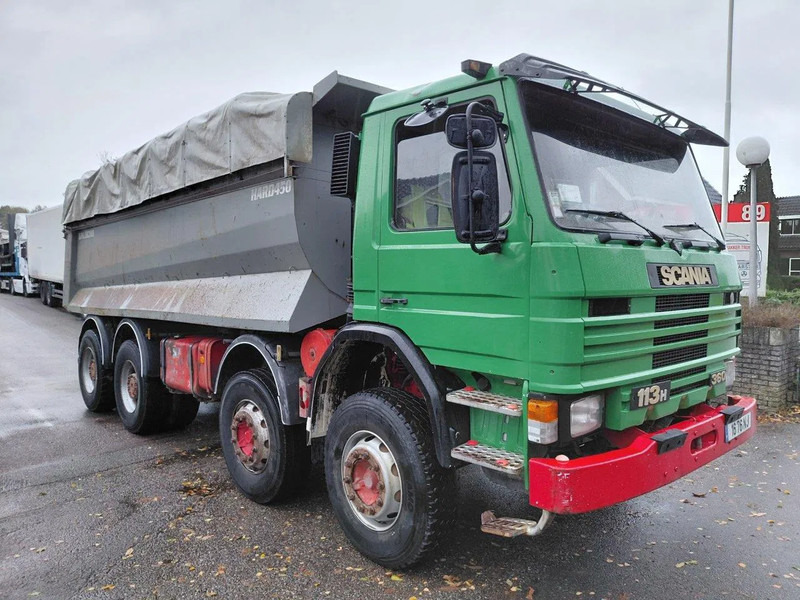 Camion benne Scania P113-360 8x4 Kipper Steel Suspension